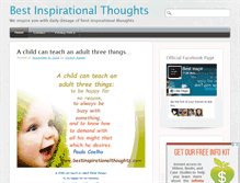 Tablet Screenshot of bestinspirationalthoughts.com